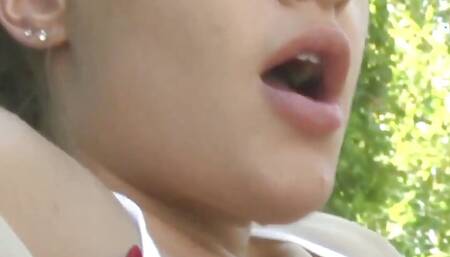 8teenhub - Busty Lesbians Sarah Vandella and April Brookes Suck and Eat Each Other Out in the Pool