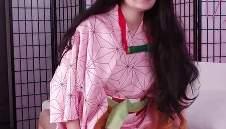 Lustful Nezuko Tasted a Human Dick