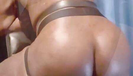 Big Black Muscle Butt Oiled Prostate Toying & Cum Preview