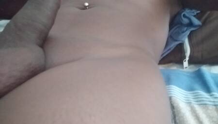Desi Shemale with natural tits and hard cock