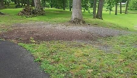 Naked in public with only shoes on.