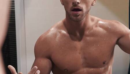 Kane Fox Helps Roman Todd Produce More Of His Secret Ingredient For The Protein Shake, A Big Load Of His Jizz - MEN