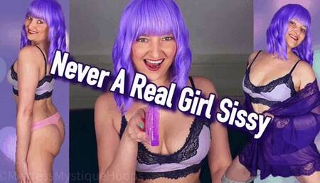 Never A Real Girl Sissy - You'll always be a lesser copy of a woman - Sissy Training and Humiliation with Femdom Mistress Mystique - WMV
