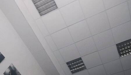 Beautiful giantess makes small people submit