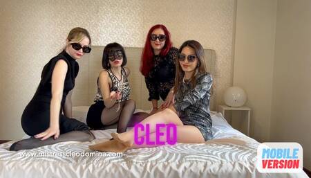 Cleo Domina - POV Chaste slave, you can only drool- The key is in our hands - MOBILE VERSION