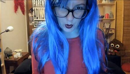 Girl playing online puts big black cocks in her ass 4K