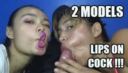 LIP FETISH BLOWJOB 240616BD SARAI + KARIME 2 MODELS MAKING LIP TRICKS WHILE SUCKING COCK (FULL HD MP4 VERSION)