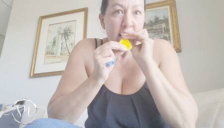 I'm testing how much more fun it is to pop balloons