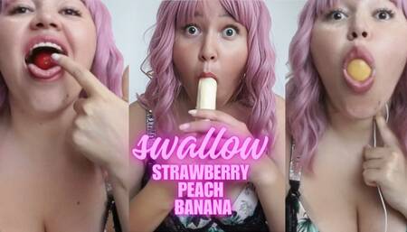sexy swallow peach banana strawberry