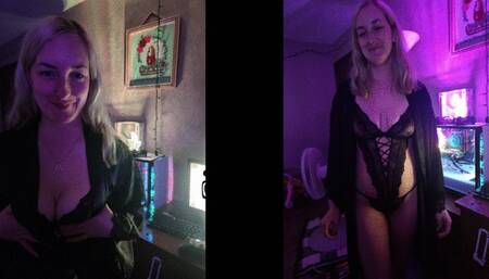 Crotchless Lace Seduction: Sucking and Twerking on His Hard Cock