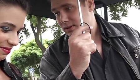 Cum Eating Cuck Performs His Duty While Mira Cuckold Takes BBC in Ass