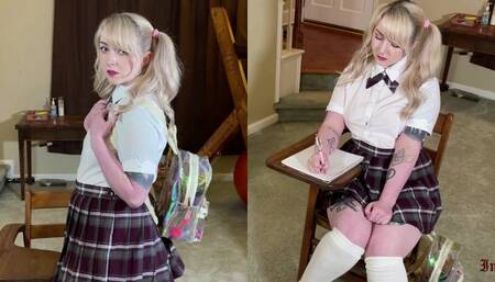 School Girl Gets Caught Masturbating In Class