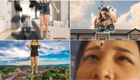 She becomes giant eating a cookie