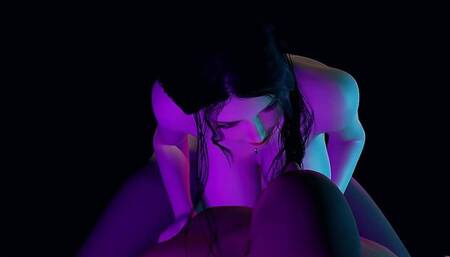 3D sexy Asian milf stripper teasing you to fuck her pussy