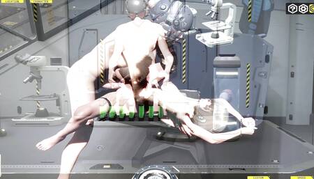 Girl getting fucked in different position and having cum shot multiple times with a cream pie in the end , Operation Lovecraft