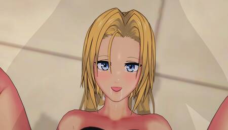 Blue Mary - Mouth full of cum - KOF 3D Hentai