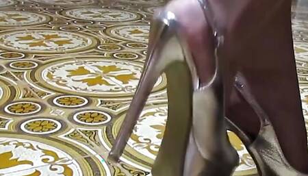 Teasing You with My 8 Inch Heels and Red Toes