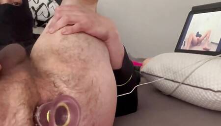 Toying my ass for 20minutes