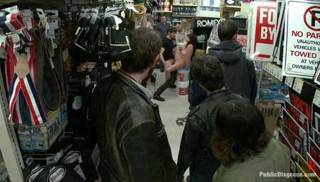 20 Year Old Slut Gets Used in a Hardware Store