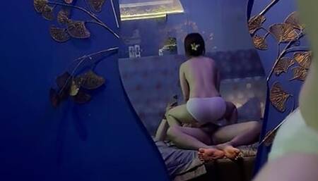 My lover was extremely happy sucking cock