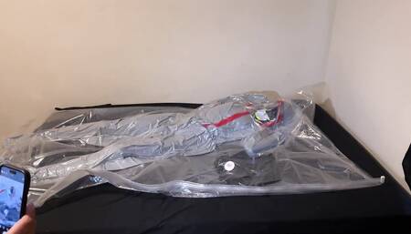 Jun 18 2024 - VacPacked in my PVC breathplay suit with sweaty hiviz shirts & vests