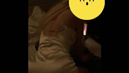 Blond teen slowly rides dick while watching a boring movie