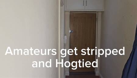 Amateur Reporters Hogtied and stripped bound and gagged