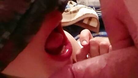 Czech gangbang loving MILF sucking cock like submissive doll...