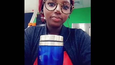 Naughty Video Calls Lead to Hot Black Ebony Girl Sucking On A Big Dick at Stepdad Private Guest House - Jhodez1