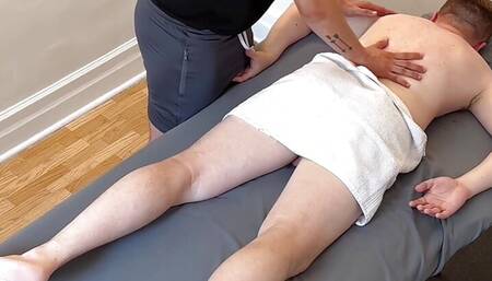 Italian dad got excited massaging his own masseur. Part 2