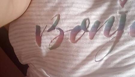 The horny stepmom just got up from sleep and her pussy is wet, wet dreams to see the stepmom had.