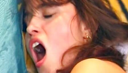 Beautiful German woman eats cum after hot fuck