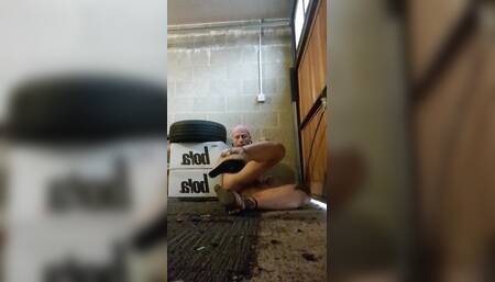 Dirty whore action in garage