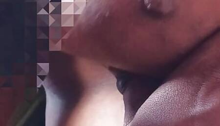 Milk feeding Hot boobs sucking closeup video