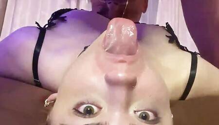 More than 1 hour of TOTAL MOUTH DESTRUCTION of a redhead slut!