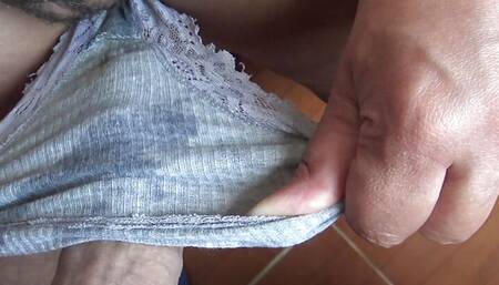 horny stepson begged me to suck his cock and cum inside my dirty panties