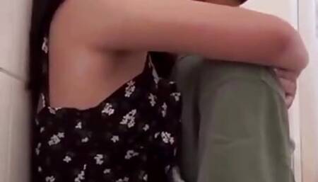 Indonesian teen sex video in the toilet