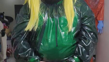 PVC Breathplay Cloak Underneath Kigurumi Vibes