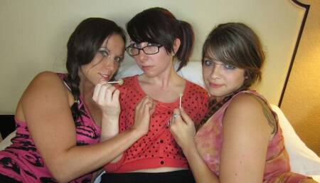 Beauteous Dakota and Pocahontas's balls licking smut