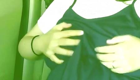 A Married Woman Feels Disgusted as She Plays with Her Pussy in a Car Parked in a Shop's Parking Lot.