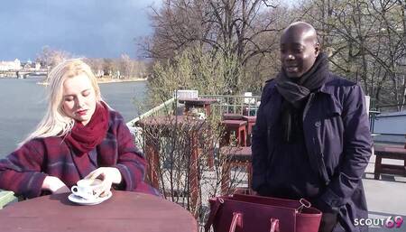 Blonde MILF Nikky Gets Her Ass Fucked by Black Guys During a Threesome During Interracial Fuck