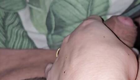 Step mom will handjob step son dick without bothering her husband