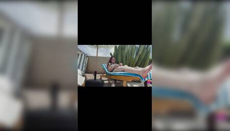 Sun Tanning and a cumshot