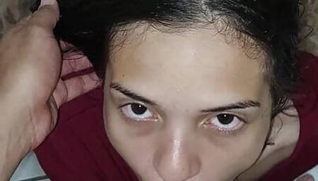 Cute petite Brazilian girl gave a blowjob and gave her ass