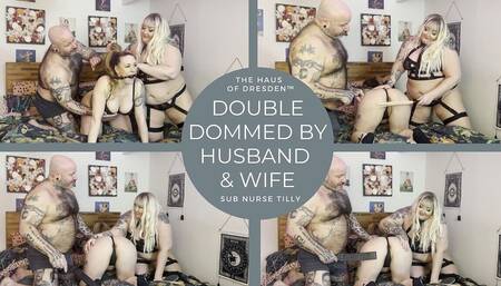 Submissive Nurse Double Dommed by Bear Husband & BBW Wife