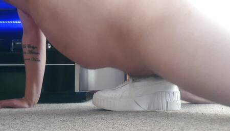 Fucking puma wedge wearing asics platform