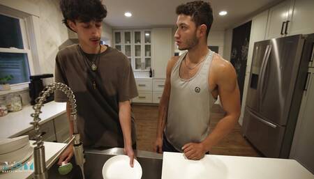 Thanks Stepbro!  TJ Wants to Impress StepBro Vincent, Chores, Dirty (mmm Smelly) Clothes, Crushing HARD.  Finally Gets Vincent!