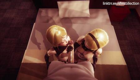 fucked the twins from nier automata