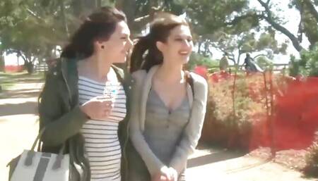 8teenhub - Brunette Teens Seduce Each Other Before Having Hot Lesbian Sex