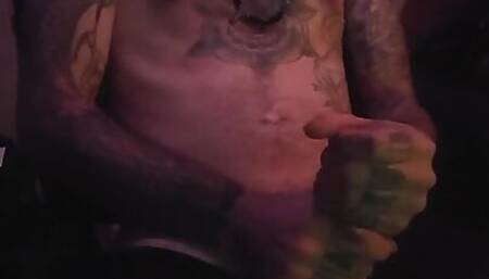 Sexy Alternative Guy Stoking His Fat Cock